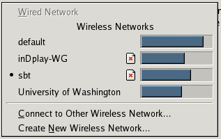 Network Status Screenshot