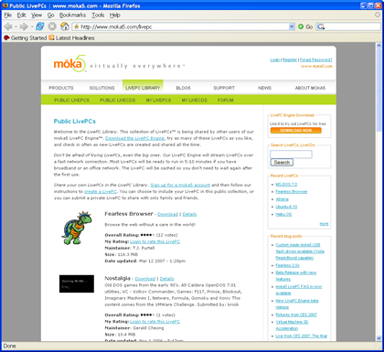 LivePC Library
